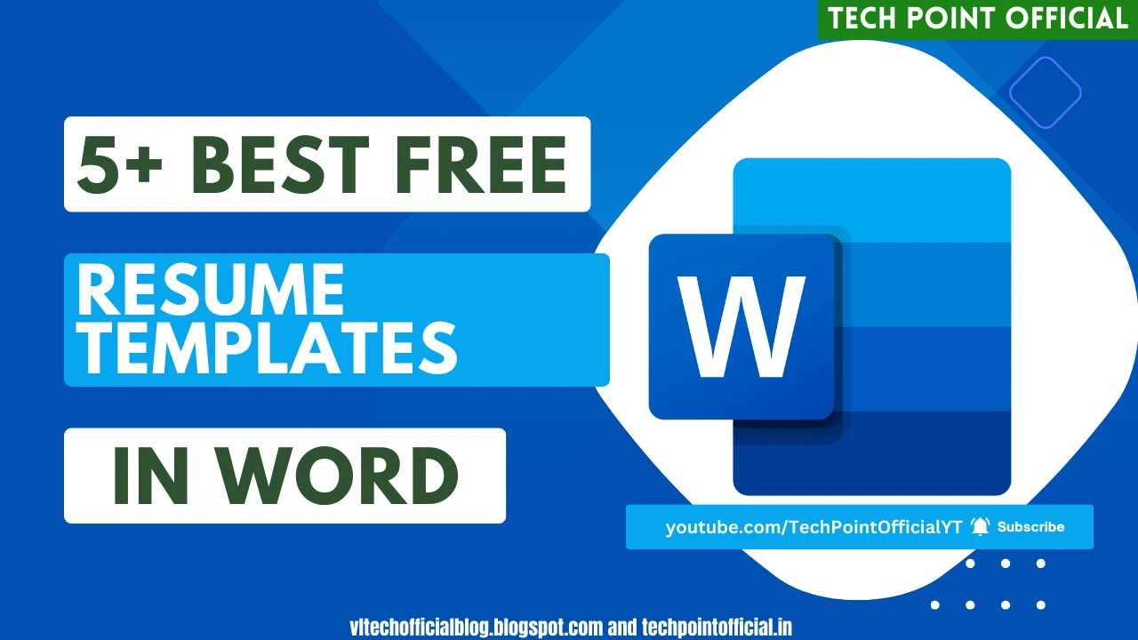 5+ Best Free Resume Templates in Word 2024