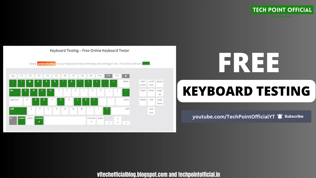 Keyboard Testing - Free Online Keyboard Tester