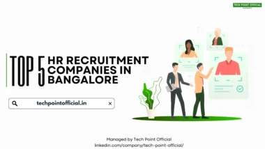 Top 5 HR recruitment companies in Bangalore office buildings with professionals networking and recruitment consultants meeting clients
