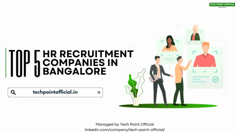 Top 5 HR recruitment companies in Bangalore office buildings with professionals networking and recruitment consultants meeting clients