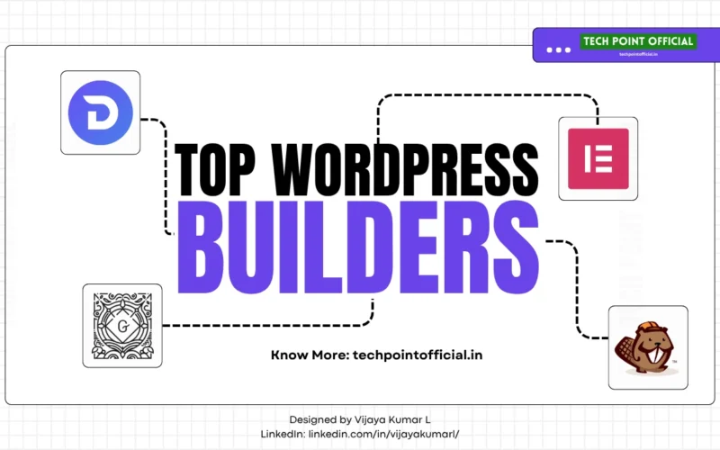 Best WordPress builder comparison showing popular page builders for website design