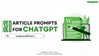 Professional guide showing SEO article prompts for ChatGPT content creation with keyword optimization techniques