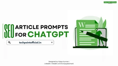 Professional guide showing SEO article prompts for ChatGPT content creation with keyword optimization techniques